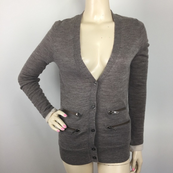 cardigan with zipper pockets